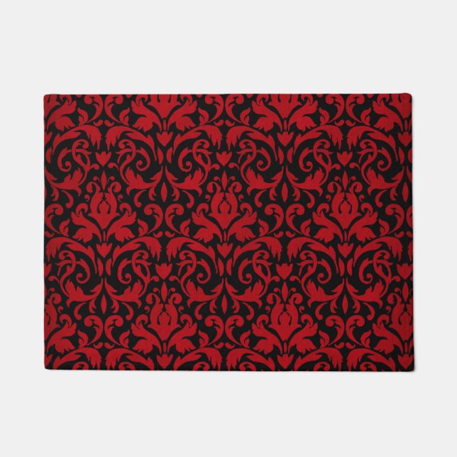 PAILLASSON CONCEPTION NOIRE ET ROUGE (Devant)
