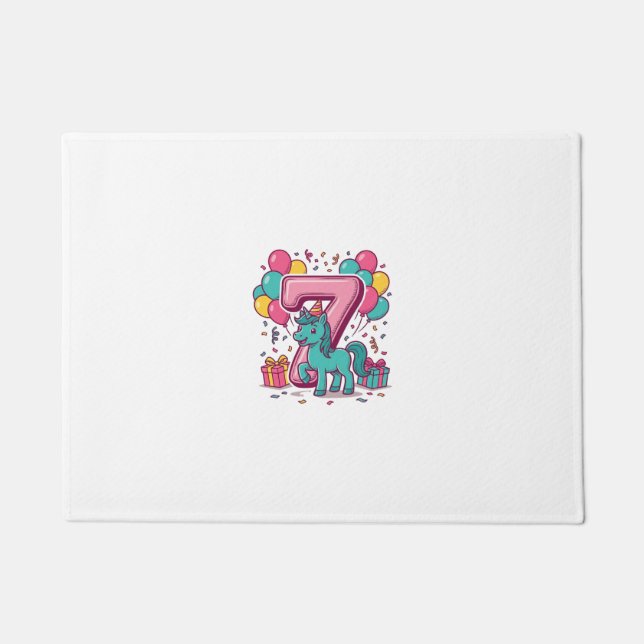 Paillasson Conception vectorielle de poney mignon pour la fêt (Devant)