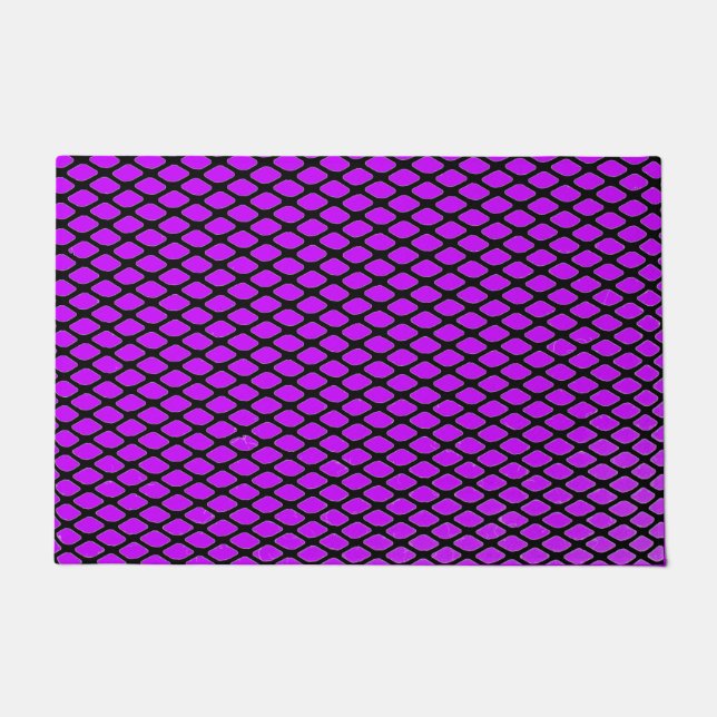 Paillasson Conception violette et noire (Devant)
