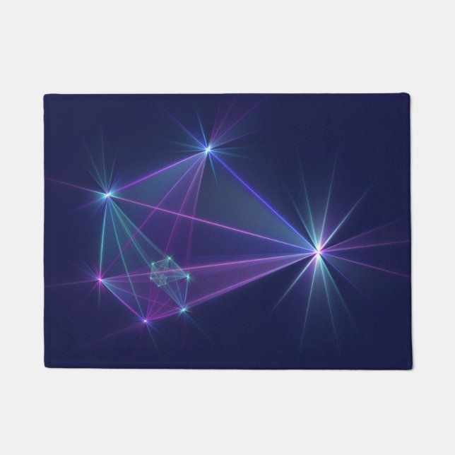 Paillasson Constellation, Art Fractal Abstrait Fantastique (Devant)