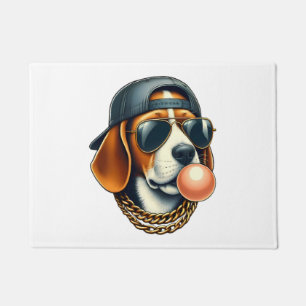 Paillasson Cool Dogzz un beagle cool avec lunettes de soleil