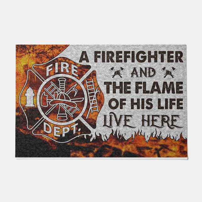 Paillasson Cool Firefighter Doormat, New Couples (Devant)