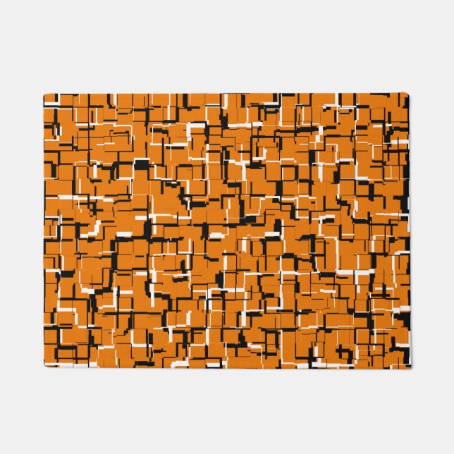 Paillasson COOL Orange Noir Blanc (Devant)