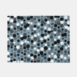 Paillasson Cool rétro points gris mat de porte d'accueil Mat