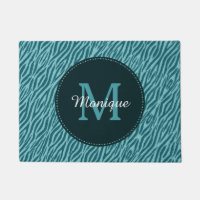 Copie turquoise élégante de zèbre avec le
