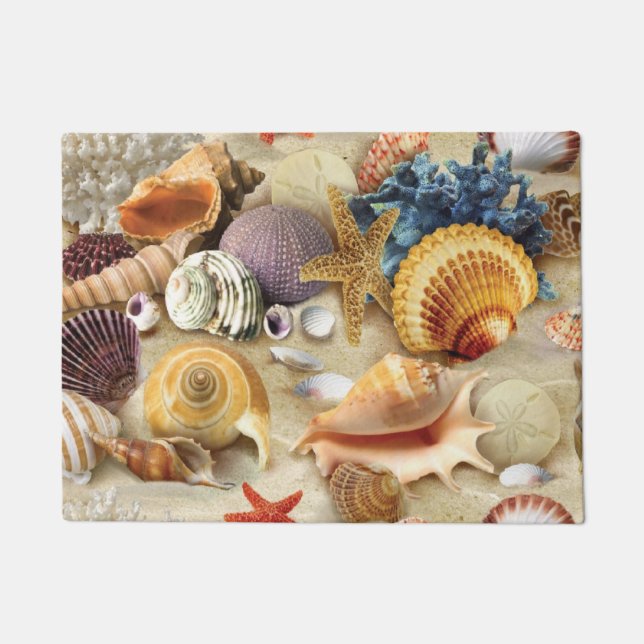 Paillasson Coques de mer sur la plage (Devant)