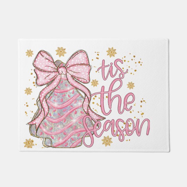 Paillasson Coquette Gâteau de Noël C'est la saison (Devant)