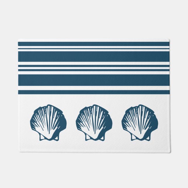 Paillasson Coquillages et rayures (Devant)