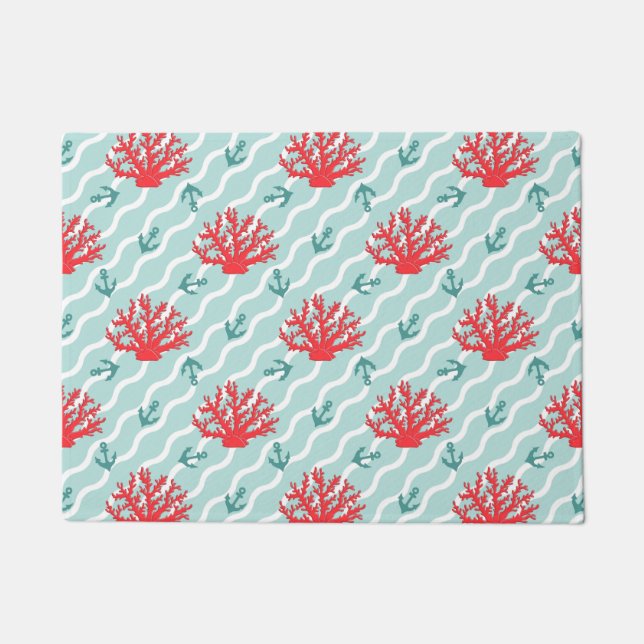 Paillasson Corail rouge Motif 1 (Devant)