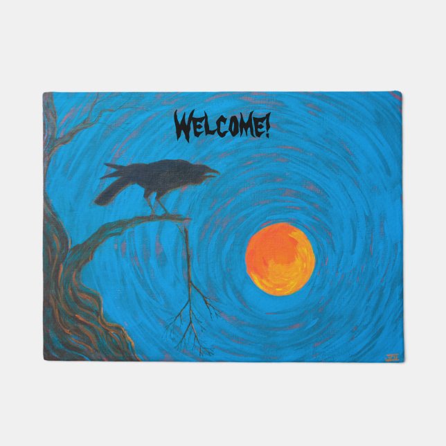 Paillasson Corbeau et porte-Pleines lunes (Devant)