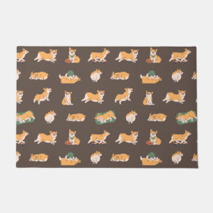 Paillasson Corgi joyeux