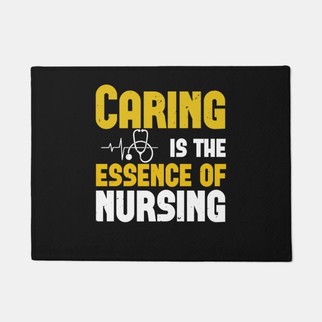 Paillasson Corona Nurses - Caring Is The Essence (Devant)