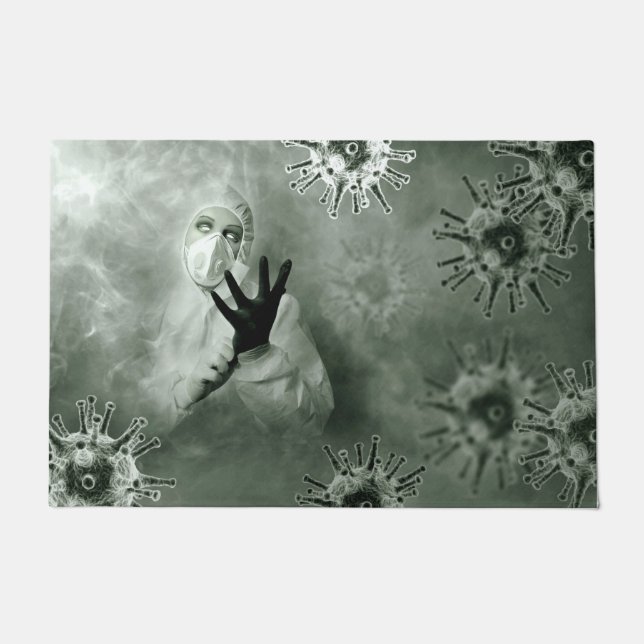 Paillasson Coronavirus Nurse Floor Mat (Devant)