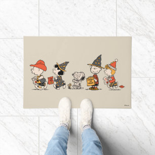Paillasson Cortège joyeux d'Halloween de la bande de Peanuts