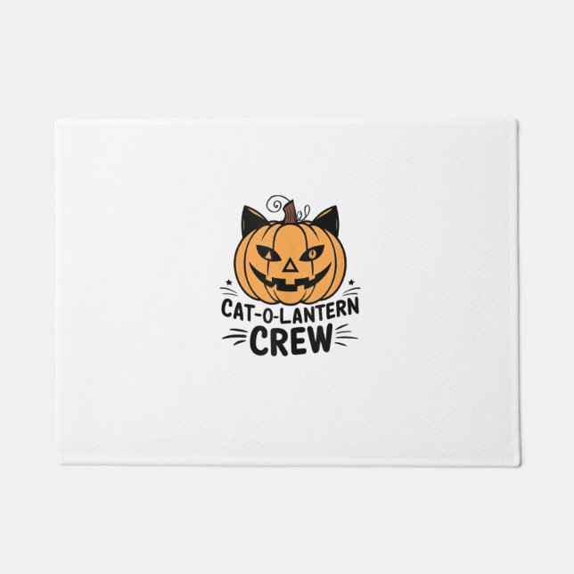 Paillasson Costume de chat orange - Joli Halloween Jack-o'-la (Devant)