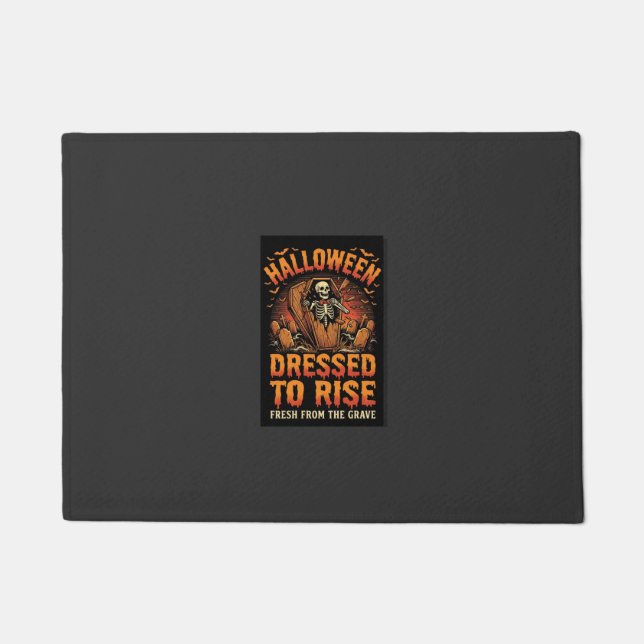 Paillasson Costume de Réveil de Cimetière d'Halloween (Devant)