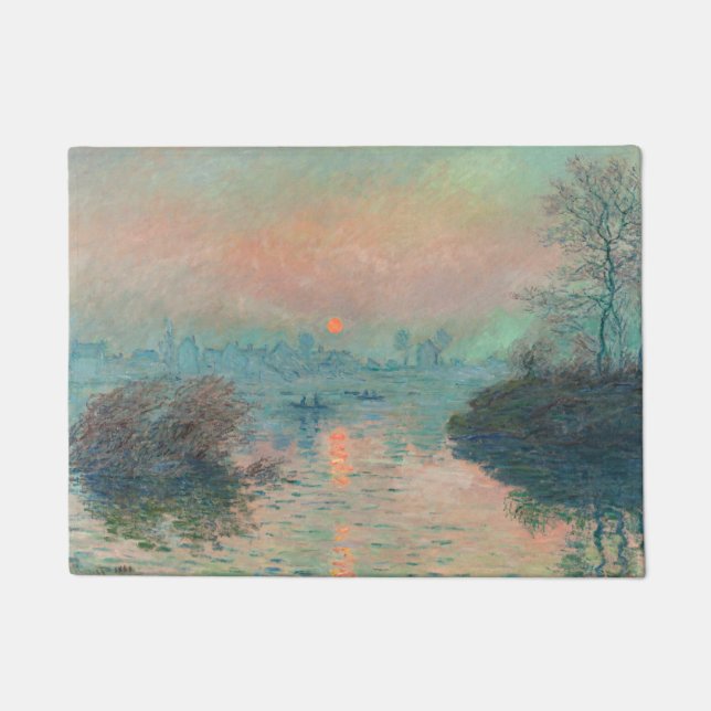 Paillasson Coucher de soleil de Monet sur la Seine Impression (Devant)