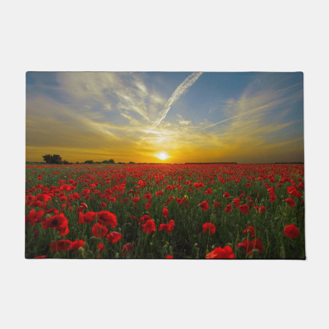 Paillasson Coucher de soleil de Red Poppy (Devant)