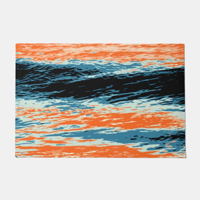 Paillasson Coucher de soleil/océan/vague/mer (Devant)