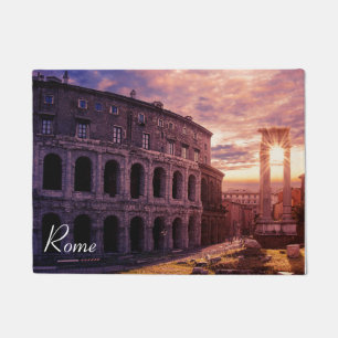 Paillasson Coucher de soleil sur le Colisée de Rome à Rome