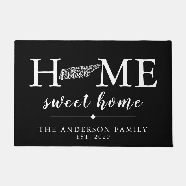 Paillasson Couleur modifiable TENNESSEE État personnalisé (Devant)