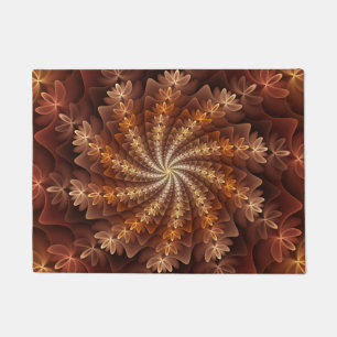 Paillasson Couleurs chaudes, Trippy Moderne Motif d'art fract