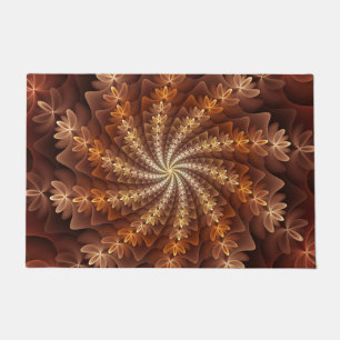 Paillasson Couleurs chaudes, Trippy Moderne Motif d'art fract