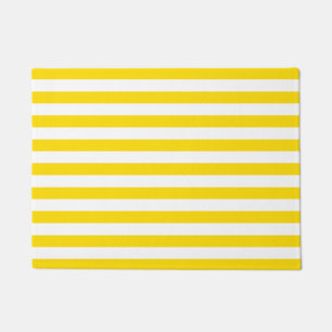 Paillasson Couleurs tendance Modèle Elégante Jaune Blancs