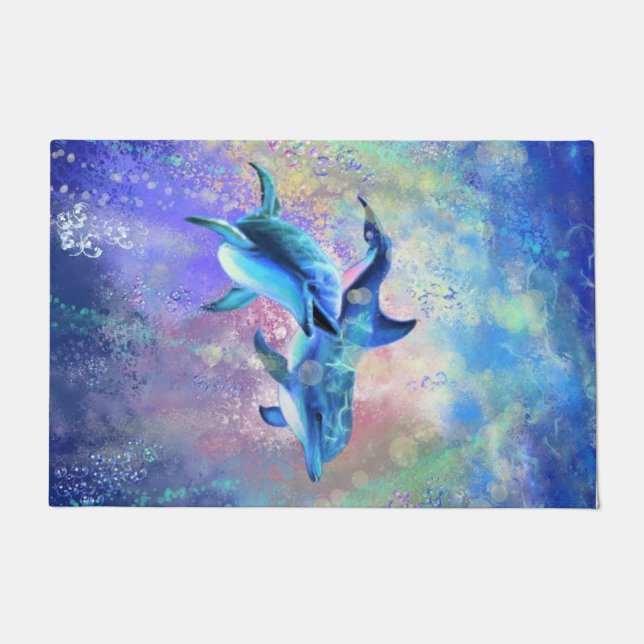Paillasson Couple Dolphin Doormat (Devant)