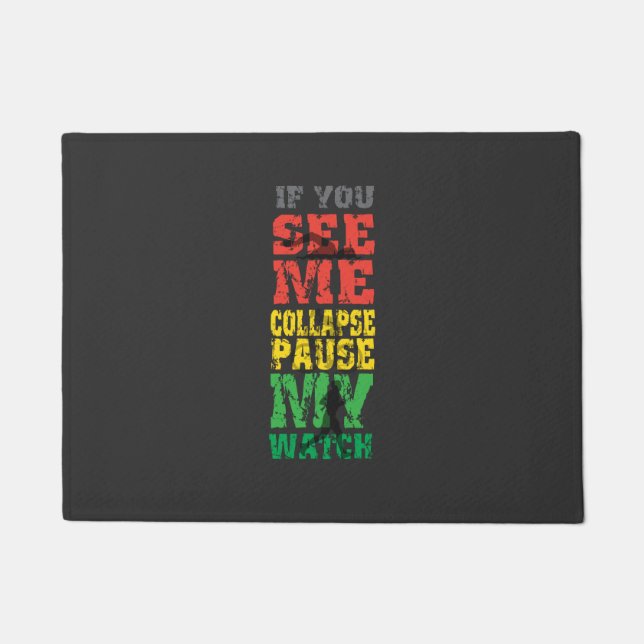 Paillasson Courir Un Cadeau Cycliste (Devant)