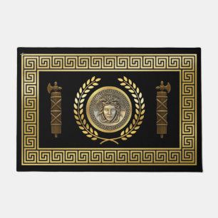 Paillasson Couronne de laurier de Méduse Clé grecque Fasces