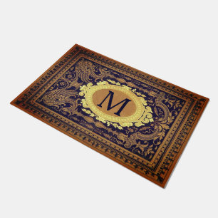Paillasson Coutume vintage personnalisée d'initiale de