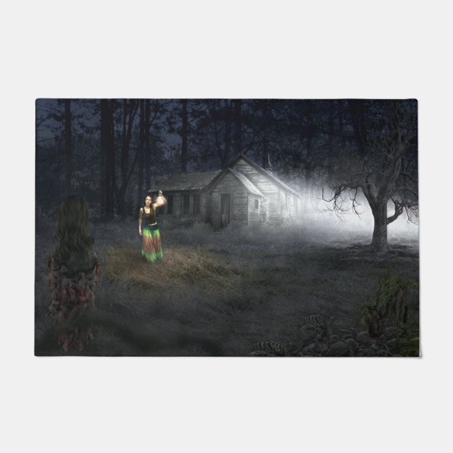 Paillasson Couvert de glace cônes de pin dans le chaudron d'h (Devant)