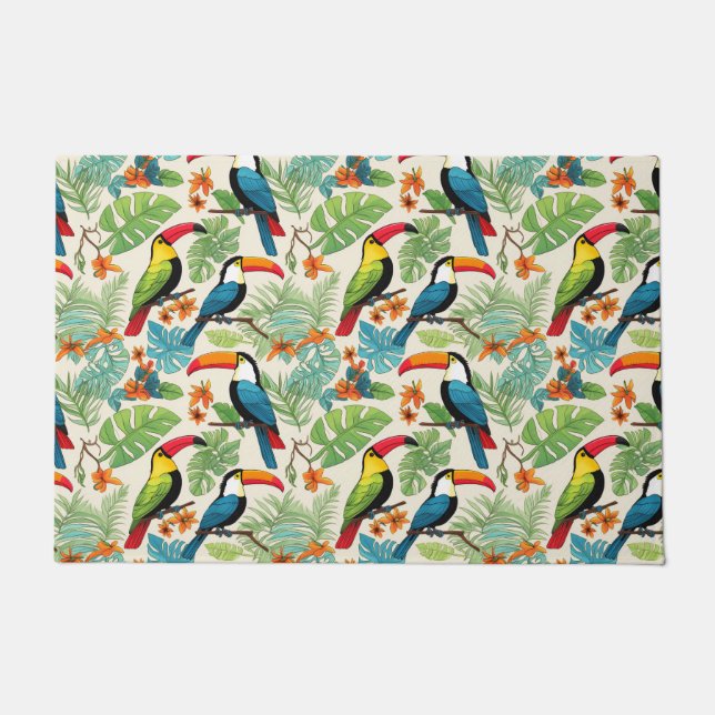 Paillasson Couvert de Toucan Tropical (Devant)