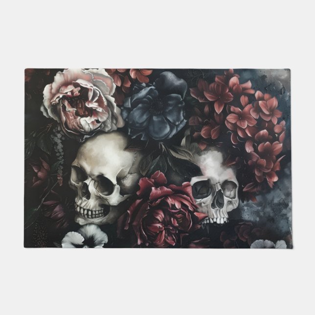 Paillasson Crânes florales (Devant)