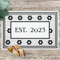 Création 2023 Carrelage noir blanc Design personna
