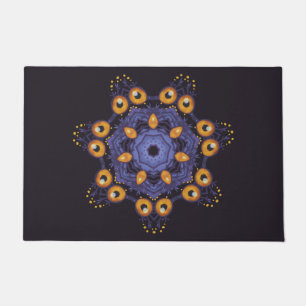 Paillasson Créature de mandala mignonne et effrayante pour l'