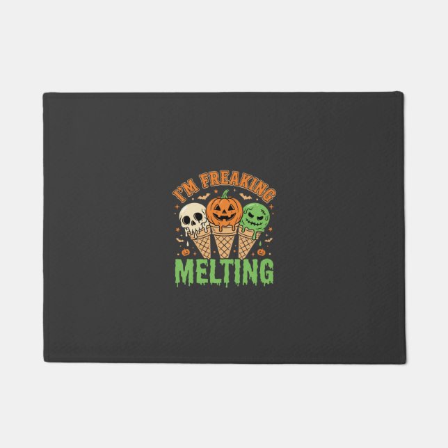 Paillasson Crème Glacée Fondante Halloween (Devant)