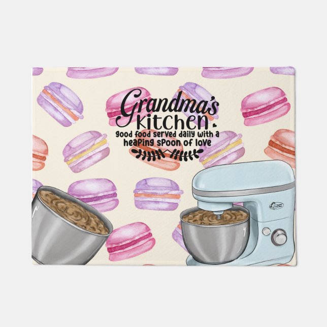 Paillasson Cuisine de grand-mère Bonne nourriture servi tous  (Devant)