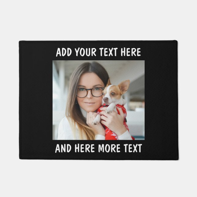 Paillasson Custom Photo and Text Door Mat (Devant)