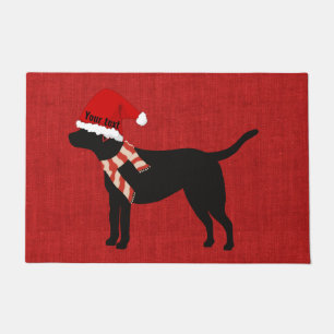 Paillasson Custom Trendy mignon chien drôle noir labrador rou
