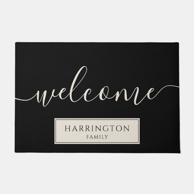 Paillasson Custom Welcome Family Name  Doormat (Devant)