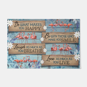Paillasson Cute Animals Doormat, Summertime Flamingo