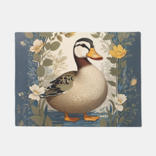 Paillasson Cute Canard Vintage Floral Nature Inspiré