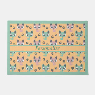 Paillasson Cute Cats adorable Big Eye Kitten Amoureux des cha