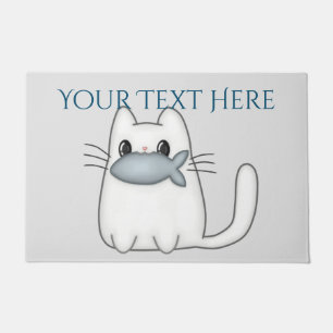 Paillasson Cute chat avec poisson Prix