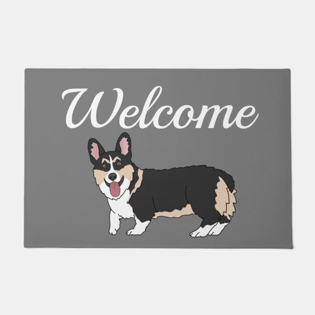 Paillasson Cute Corgi (Devant)