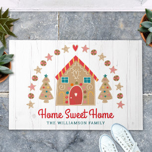 Paillasson Cute Gingerbread Maison Maison Sweet Maison Bois r