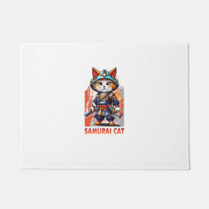 Paillasson Cute Japonaise Samurai Ninja Chat Kawaii Chemise
