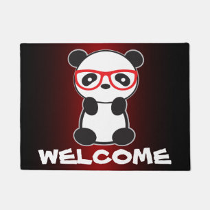 Paillasson Cute Leon Panda Bienvenue Mat